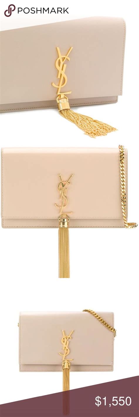 ysl monogram wallet on chain nude|WALLETS ON CHAIN .